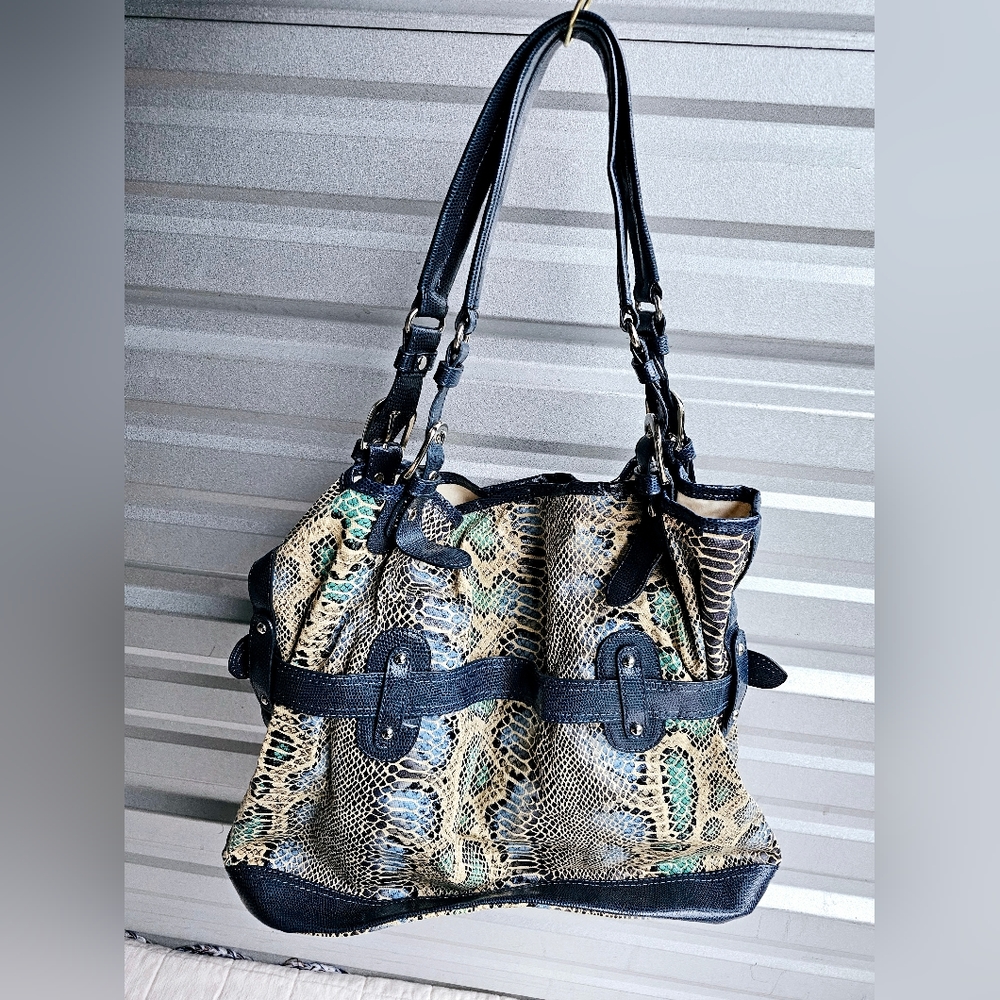 Samoe Reptile Print handbag